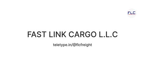 FAST LINK CARGO L.L.C — Teletype