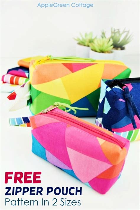 Zipper Pouch Pattern 的图像结果