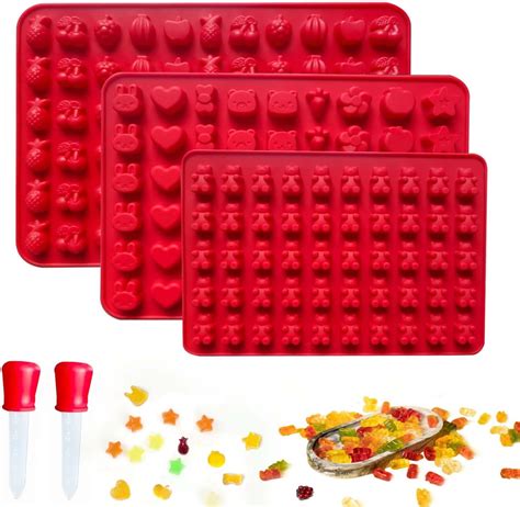 Amazon.com: Mity rain 5pcs Fruit Snack Molds Silicone Bpa Free, Gummy ...