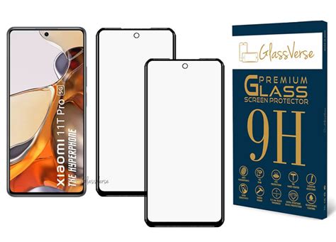 GlassVerse® 11D Tempered Glass For Xiaomi Mi 11T Pro 5G (Pack Of 2 ...