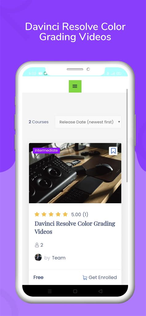 DaVinci Resolve Tutorial Course 的图像结果