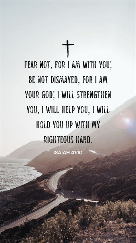 IPhone Isaiah 41:10 Bible Verse Wallpaper - Digital Lockscreen ...