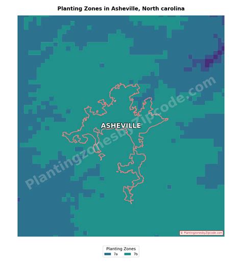 2 Planting zones in Asheville, NC on Map - plantingzonesbyzipcode