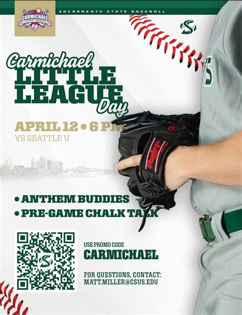 Carmichael - Mark your calendars for Carmichael Little League day with ...