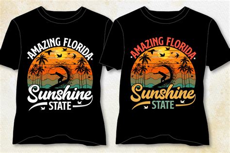 Amazing Florida Sunshine State T-Shirt Graphic by T-Shirt Design Bundle ...