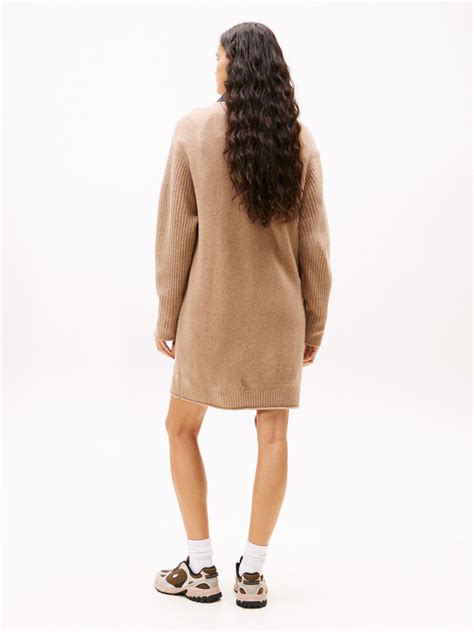 Tommy Flag Badge Mini Jumper Dress | DW0DW21462GUQ | Tommy Hilfiger ...