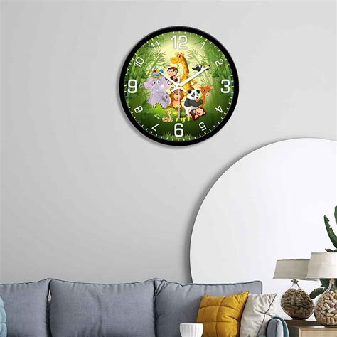 Jungle Animals For Kids Designer Wall Clock – Homcraft