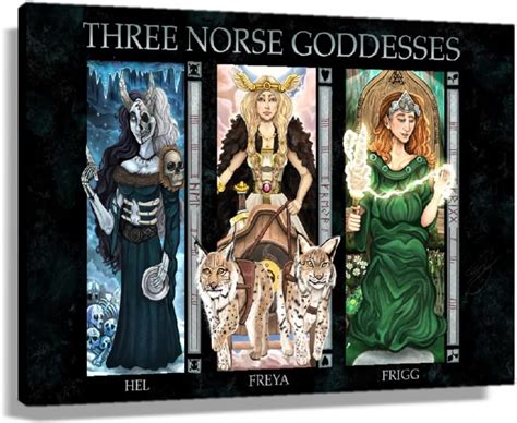 WSFDC Norse Mythology Poster Three Norse Goddesses | Ubuy India