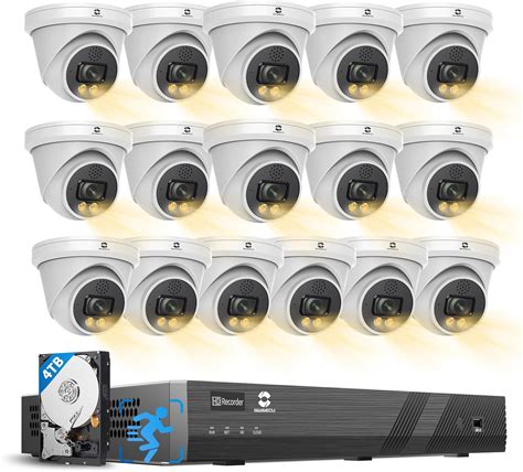 Amazon.com : GWSECU 4K 16 Channel Security Camera System PoE, 16x 4K ...