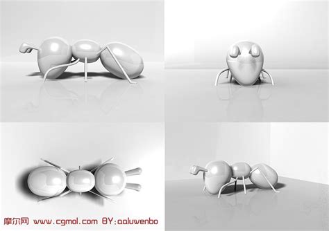 蚂蚁,3D动物模型_爬行动物模型下载-摩尔网CGMOL
