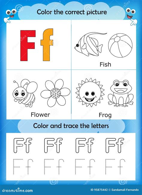 Letter F Worksheets For Kindergarten