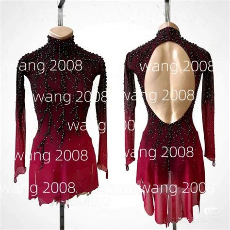 Red Figure Skating Competition Dresses