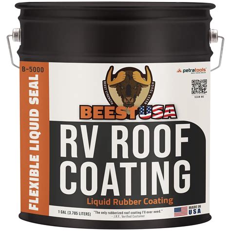 BEEST RV Roof Sealant, Beautiful White Liquid Rubber Coating, Flexible ...
