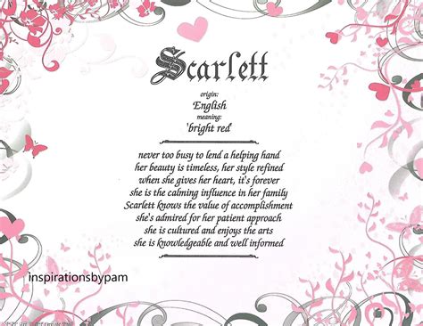 Scarlett Name