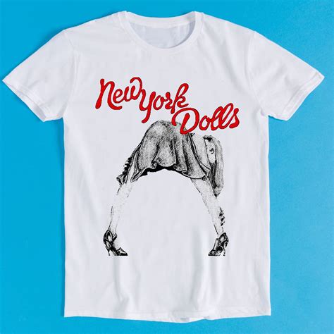 New York Dolls T Shirt Glam Punk Rock Music Retro Funny Art Drawing ...