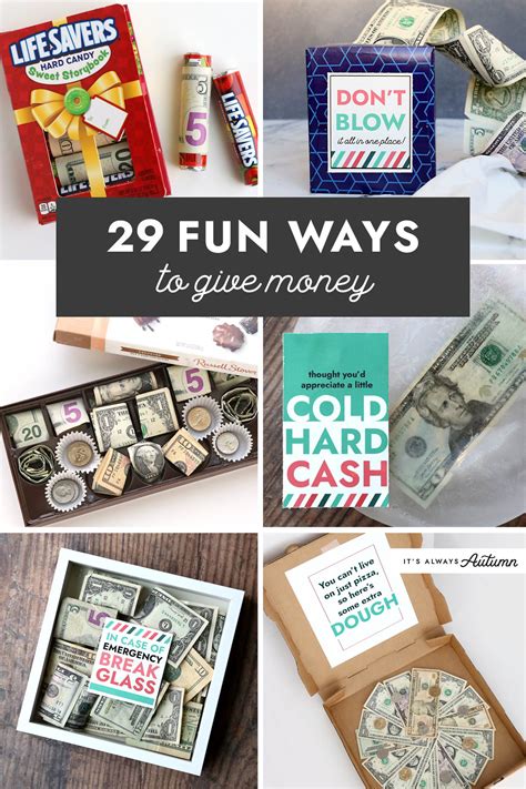 Rolled Money Gift Ideas
