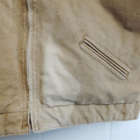 Carhartt Vintage Brown Tan Canvas Santa Fe Western Jacket Mens Size ...