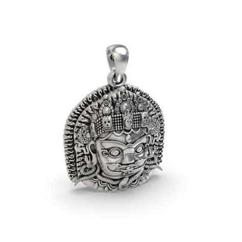 Silver kaal bhairav pendant – Goyani