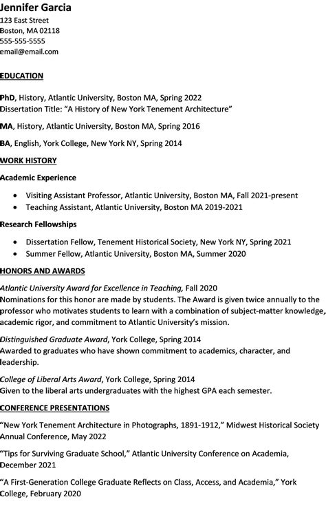 Curriculum Vitae (CV) Samples, Templates, And Writing Tips, 58% OFF