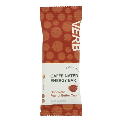 Verb Energy Bar Chocolate Peanut Butter 0.92 oz (Pack Of 16) - Walmart.com