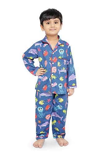 Buy Boy's & Girl's Cotton Printed Night Suit Set Pack of 1 (MA115KD ...