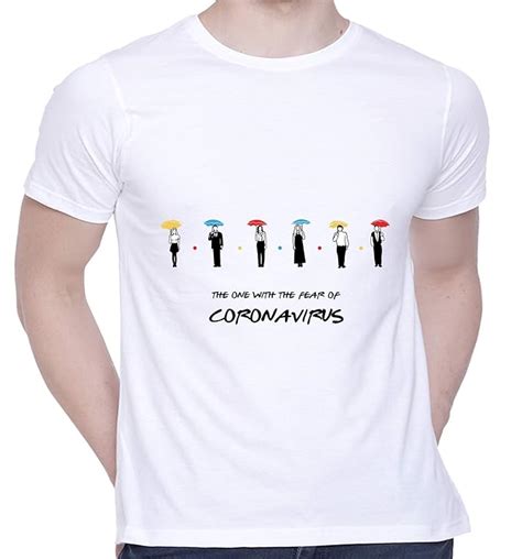 CreativiT Graphic Printed T-Shirt for Unisex Friends and coronavirus ...