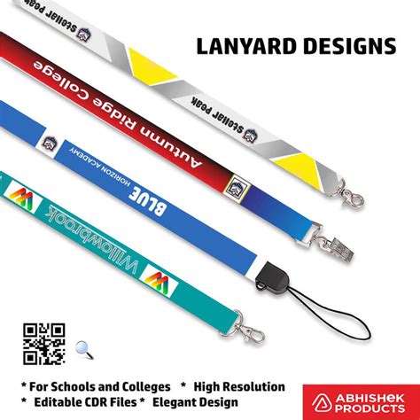 Jumbo Pack Lanyard Designs for ID Card - 250 CorelDRAW Templates Desig ...