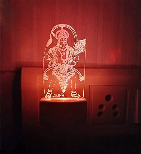 Buy Diona Acrylic Shri Siddhivinayak Ganpati Led 3D Illusion Wall Night ...