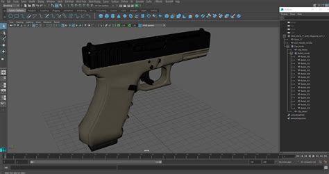 3D Olive Glock 17 with Magazine model | 3D Molier International
