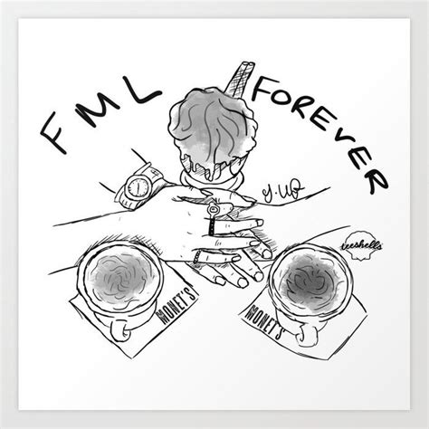 13 Reasons Why "FML Forever Art Print by teeshells | 13 reasons, Sketch ...