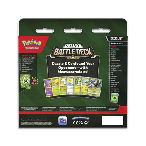 Pokémon TCG: Meowscarada ex Deluxe Battle Deck | Pokémon Center ...