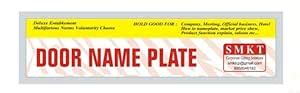 SMKT Name Plat | Wall Mount Sliding Sign Holder | Door Name Plate | Set ...