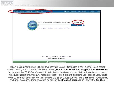 EBSCOhost Tutorial 的图像结果