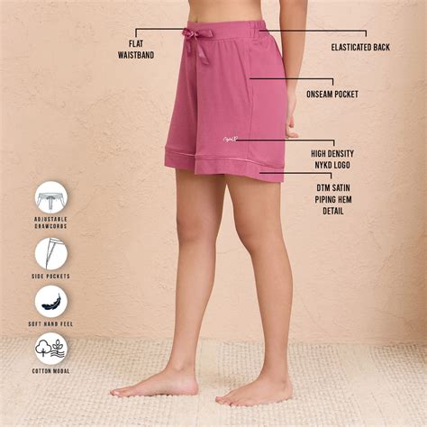 Buy Nykd By Nykaa Buttery Soft Modal Cotton Shorts With Clean ...