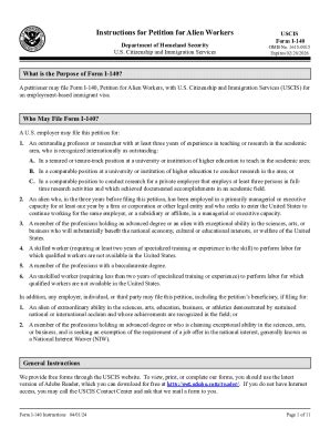 DHS USCIS I-140 Instructions 2024-2026 - Fill and Sign Printable ...