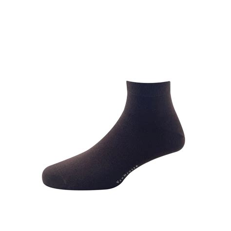 Van Heusen Ankle Length Men's Plain Pattern Socks - Brown (1 Pair)