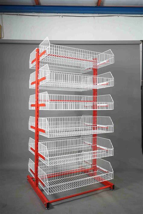 RAK DISPLAY TOKO NEW FRESNO T.180 DOUBLE, 12 SUSUN KERANJANG