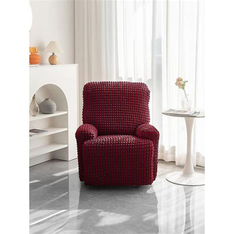 Buy Cortina Stretchable Bubble Recliner with Skirt Maroon Online