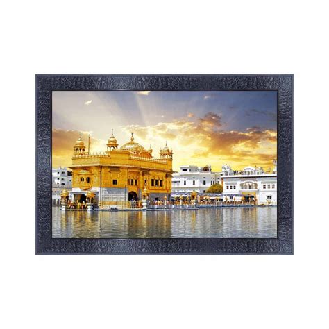 pnf Poster n Frames Golden Temple Wooden Photo Frame With Acrylic Sheet ...
