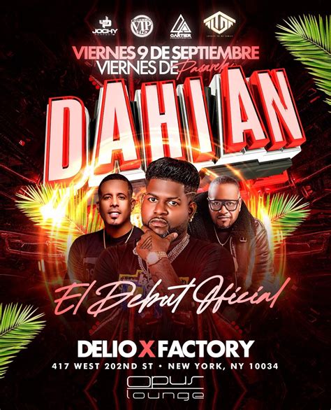 EL DEBUT OFICIAL DE DAHIAN EL APECHAO @ OPUS LOUNGE Tickets ...