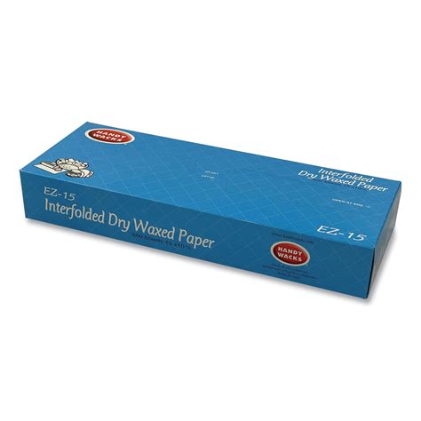 Handy Wacks© Interfolded Dry Waxed Paper Deli Sheets, 10.75 x 15, 500 ...