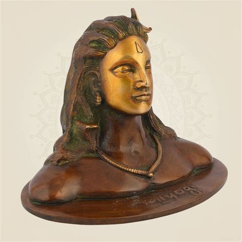 Adiyogi Shiva Brass Idol – Handcrafted Spiritual Sculpture