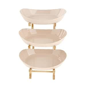 LOOM TREE® Fruit Plate Serving Bowl Food Server Display Stand Candy ...