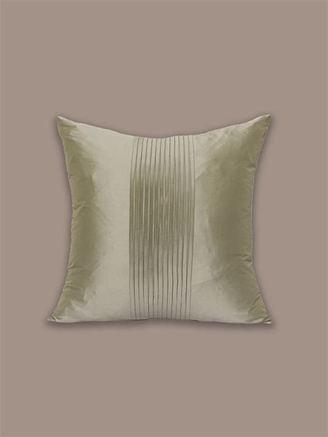 Technique Cushion Cover Polyester Pleated Light Green - 16" X 16 ...