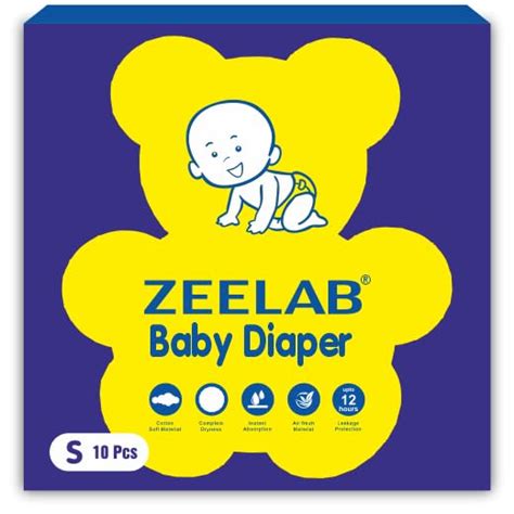Buy Zeelab Baby Diaper (Pack of 10) | Pant Style Diaper Small Size ...