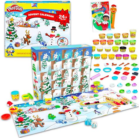 Amazon.com: Play-Doh Advent Calendar Countdown to Christmas - 24 Day ...