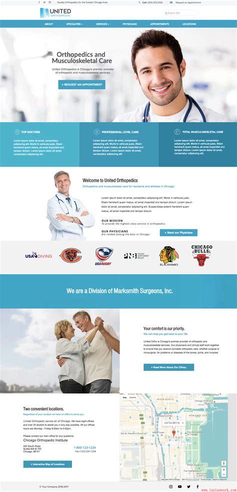 高端网站设计优秀案例欣赏——医疗网站设计 - 蓝蓝设计_UI设计公司