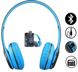 Worricow Thunder Bass Bluetooth Wireless Over Ear Headphone for gym ...
