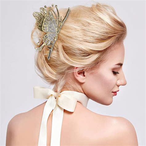 CROWNGUIDE CROWN GUIDE Large Cute Butterfly Claw Clips for India | Ubuy