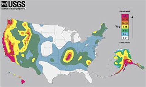 North American Earthquake Fault Lines Map